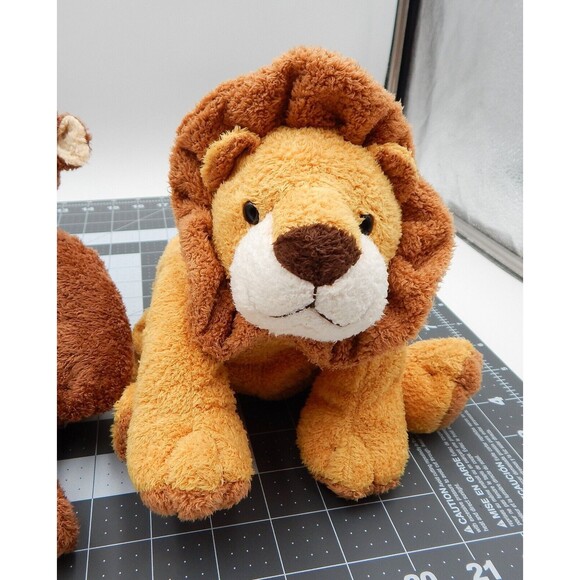 Ty Pluffies Tylux Giraffe Lion Monkey Beanbag Terry Plush Stuffed Animal Set/3 - Picture 7 of 14